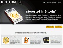 Tablet Screenshot of bitcoinunveiled.com